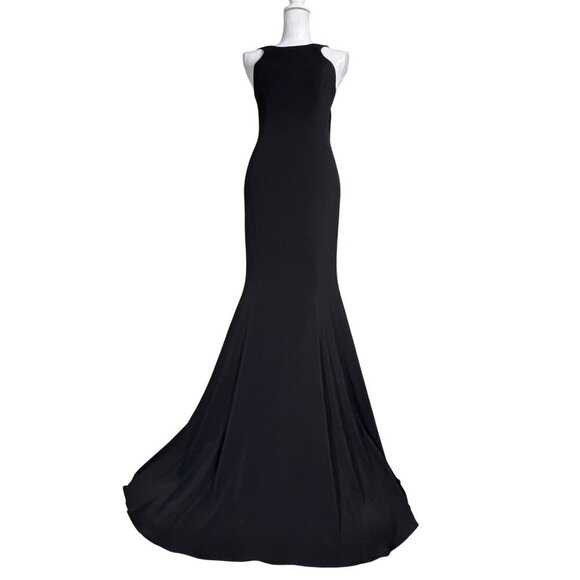 Jay Godfrey Armstrong Cowl Draped Evening Gown Black Sz 2 NWT - Picture 2 of 13